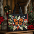 Bolsa Tote Matelassê Elegância da Borboleta-Monarca