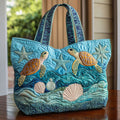 Bolsa tote acolchoada Sussurro da Tartaruga Marinha
