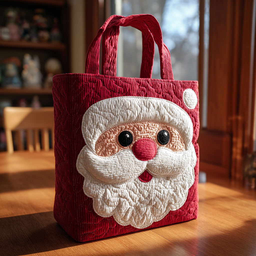 Bolsa Tote Matelassê do Kit Papai Noel