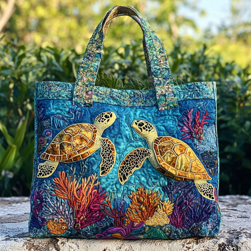 Bolsa Tote Acolchoada Tartaruga Eterna