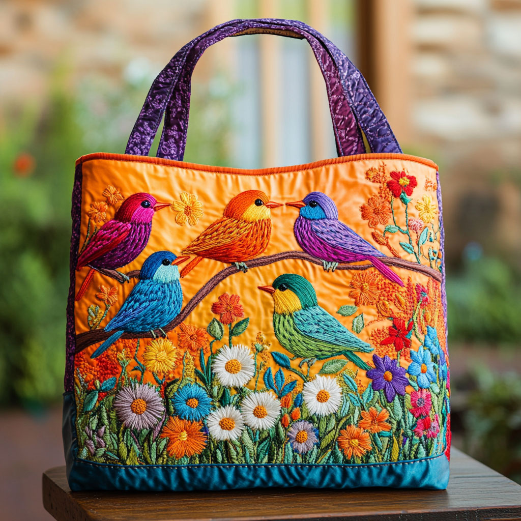 Bolsa Tote Acolchoada Song of Bird
