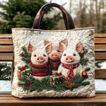 Bolsa tote acolchoada Frost Gift Pig