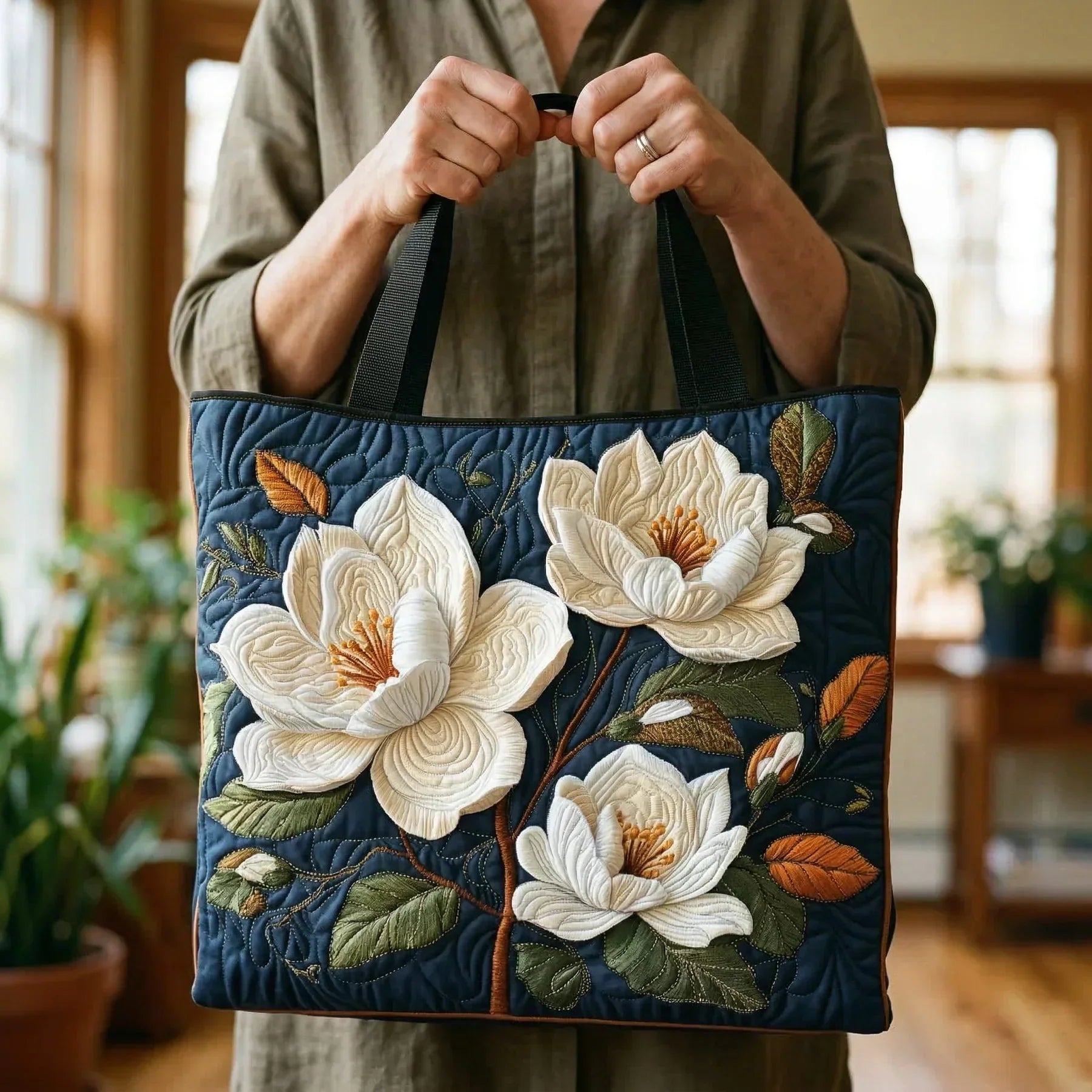 Bolsa Tote Matelassê - Magnólia Delicada