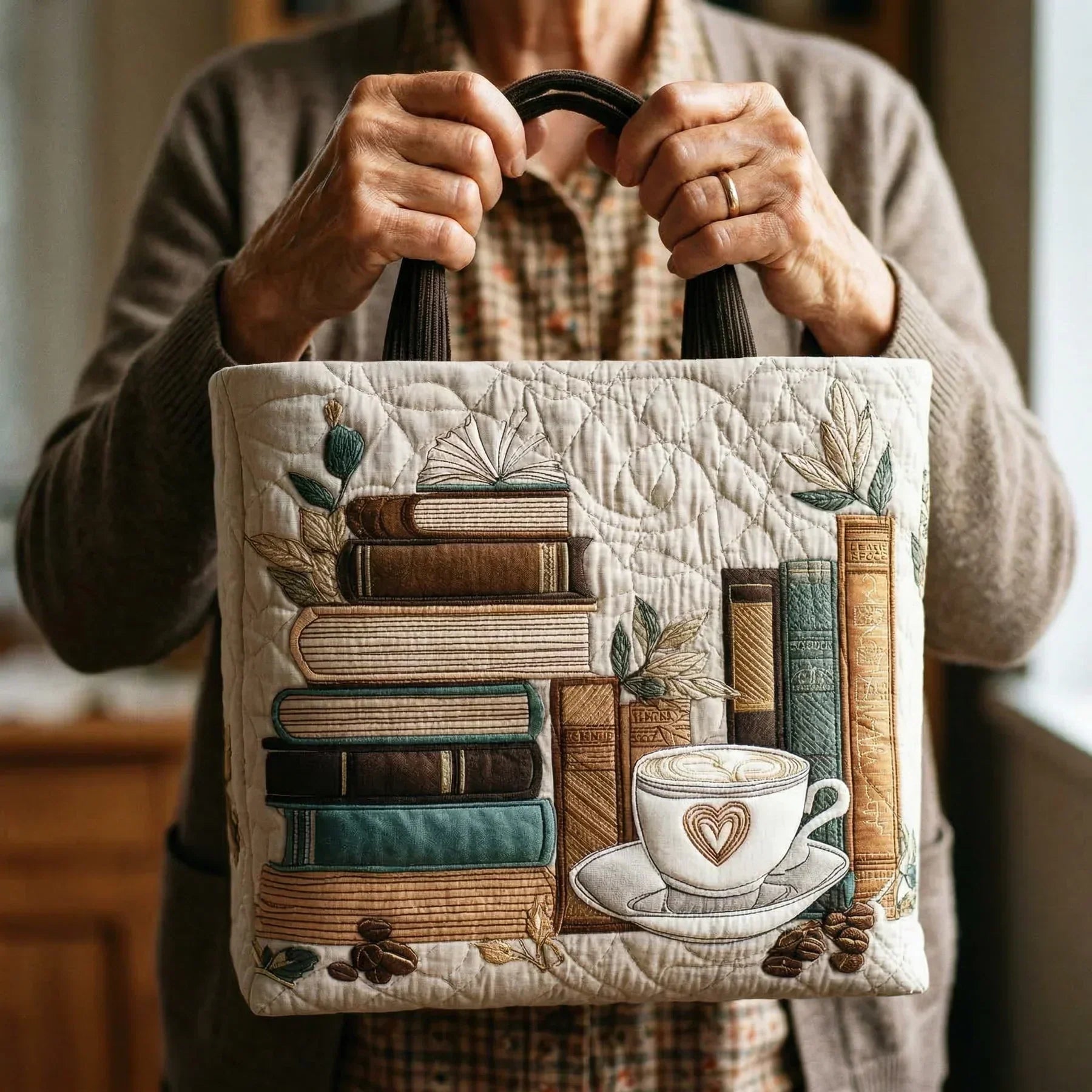 Bolsa Tote Matelassê - Edição Café