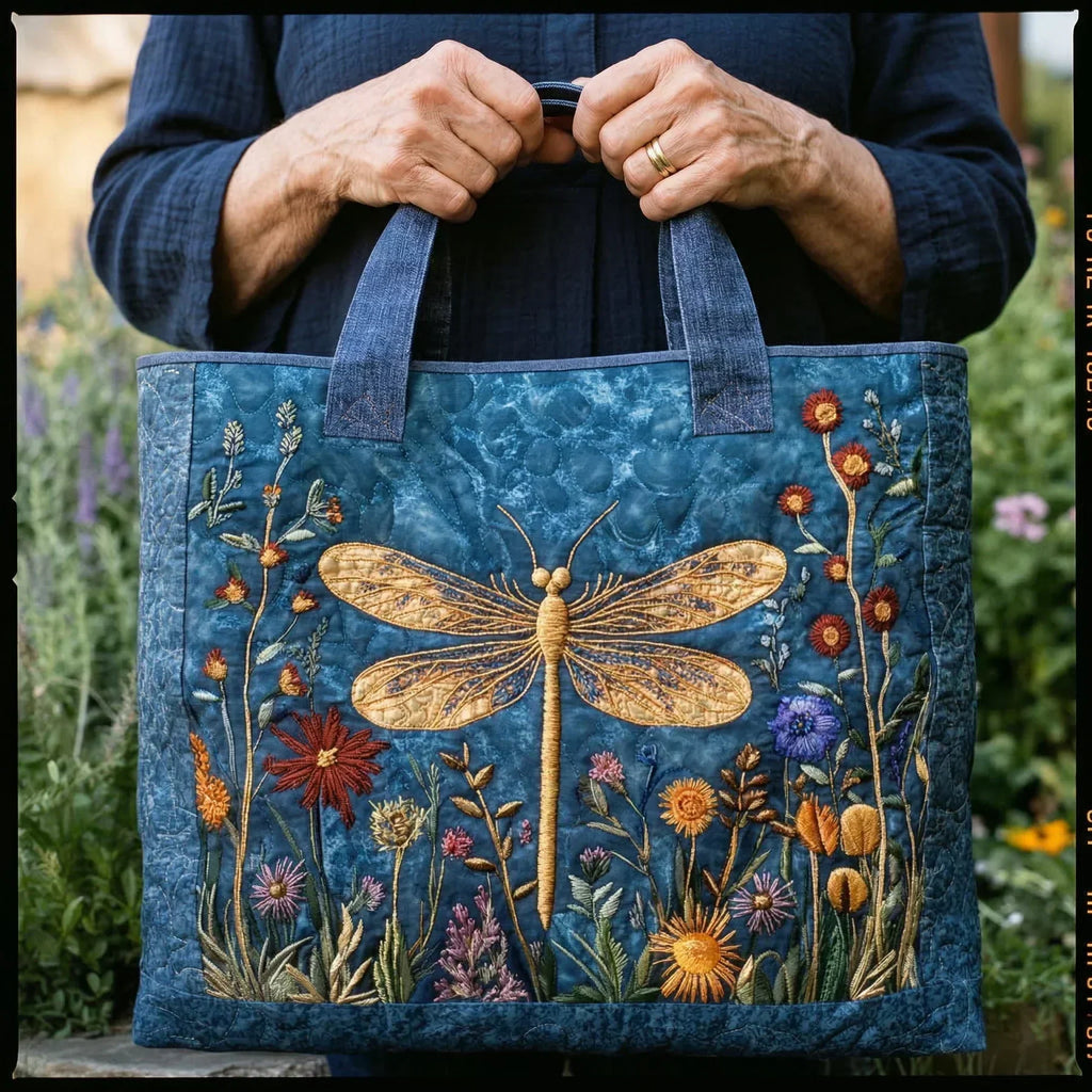 Bolsa Tote Matelassê - Libélula Dourada