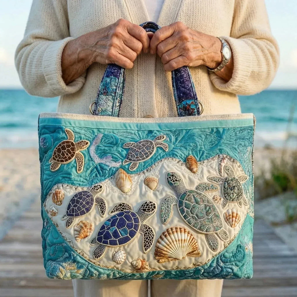 Bolsa Tote Matelassê - Amor por Tartarugas