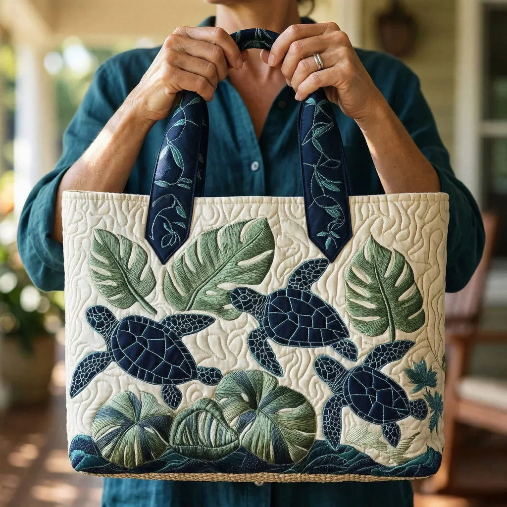 Bolsa Tote Matelassê - Graça da Tartaruga Marinha
