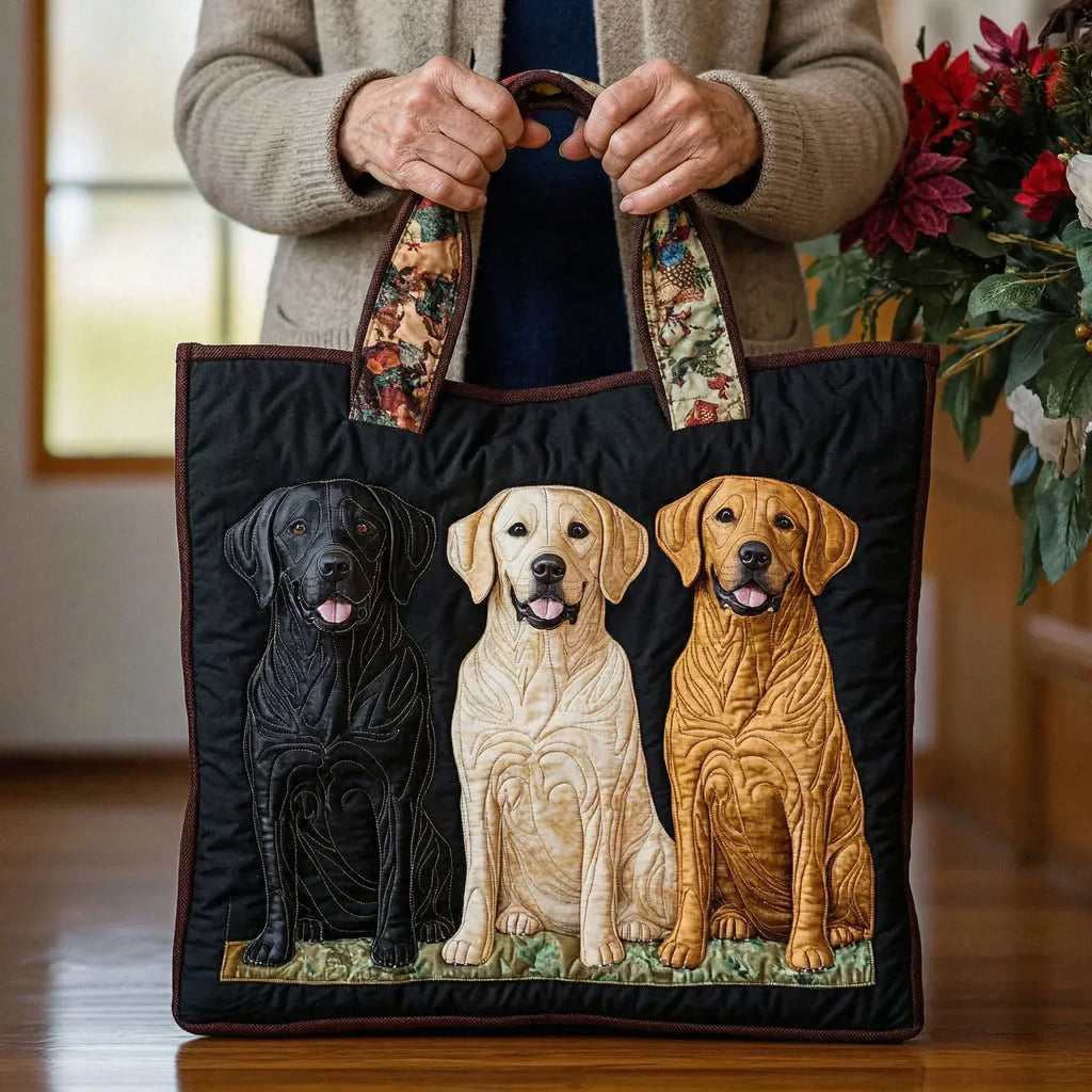 Bolsa Tote Matelassê - Três Labradores