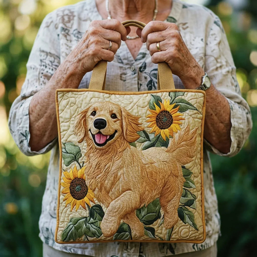 Bolsa Tote Acolchoada - Golden Retriever