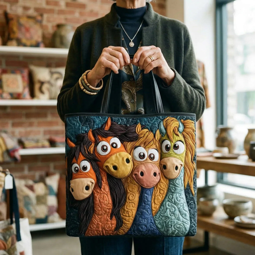 Bolsa Tote Matelassê - Pôneis Brincalhões