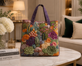 Bolsa Tote Matelassê - Jardim de Suculentas