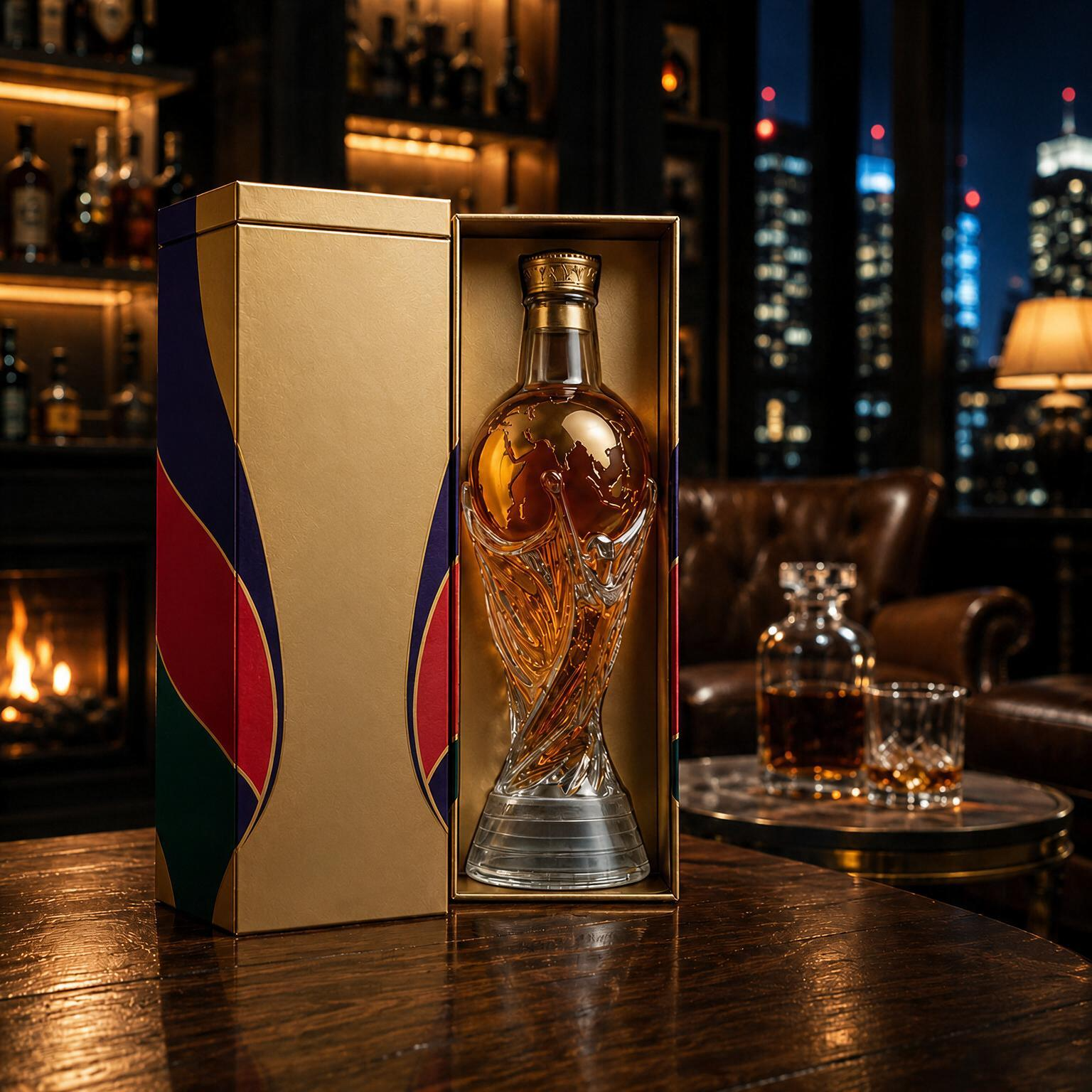 Decanter para whisky – edição Copa do Mundo 2026