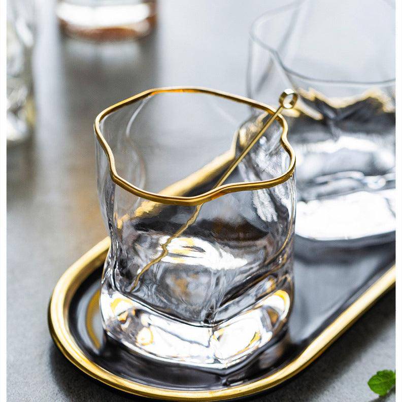 Hoshi Gold copo japonês de cristal para whisky
